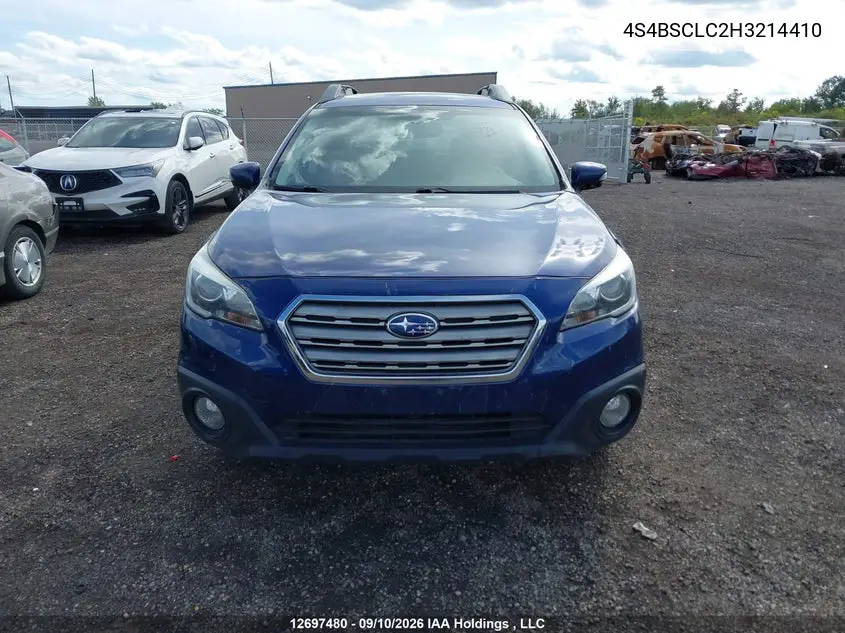 2017 SUBARU OUTBACK VIN 4S4BSCLC2H3214410 — фото 12