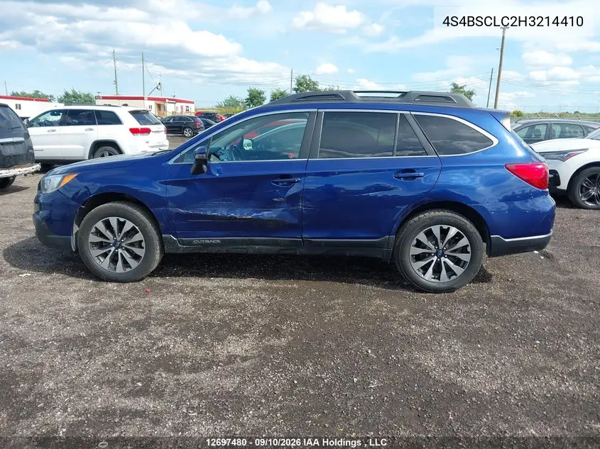 2017 SUBARU OUTBACK VIN 4S4BSCLC2H3214410 — фото 14