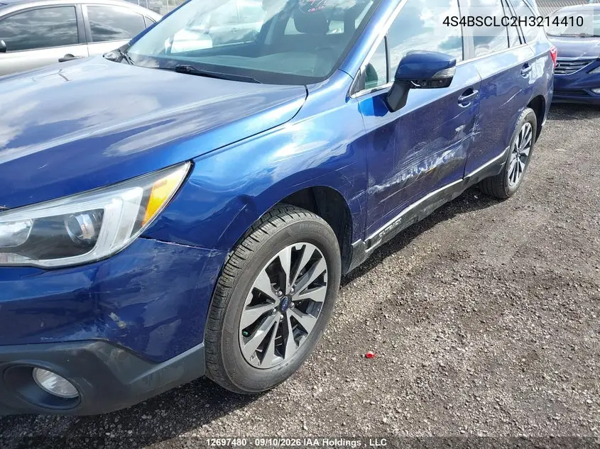 2017 SUBARU OUTBACK VIN 4S4BSCLC2H3214410 — фото 6