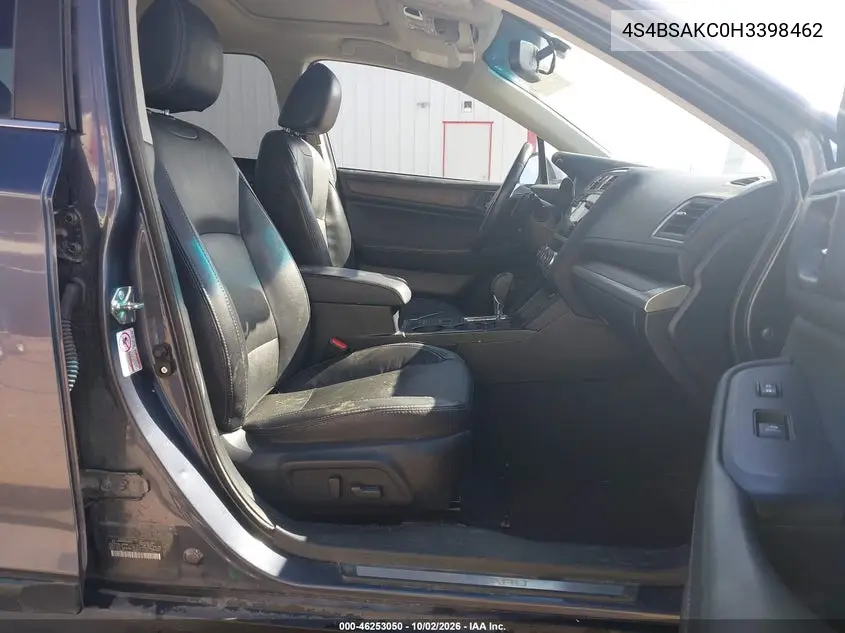 2017 SUBARU OUTBACK VIN 4S4BSAKC0H3398462 — фото 5