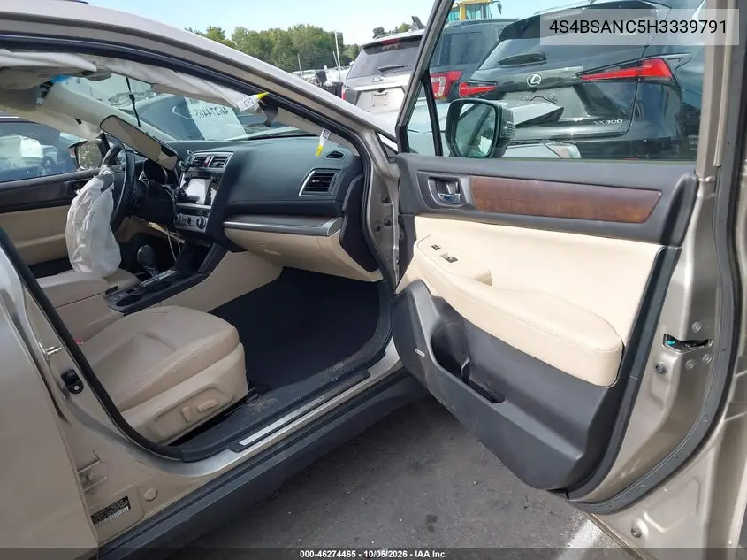 2017 SUBARU OUTBACK VIN 4S4BSANC5H3339791 — фото 5