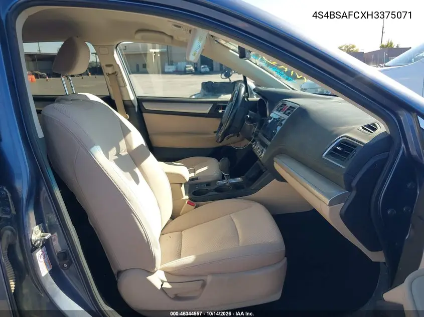 2017 SUBARU OUTBACK VIN 4S4BSAFCXH3375071 — фото 5