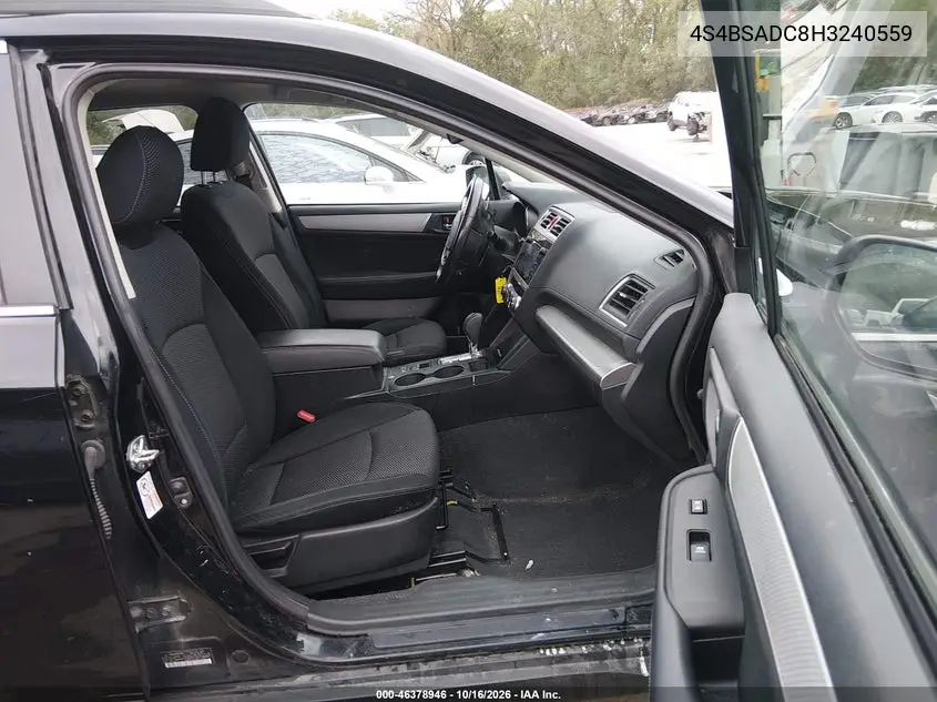 2017 SUBARU OUTBACK VIN 4S4BSADC8H3240559 — фото 5
