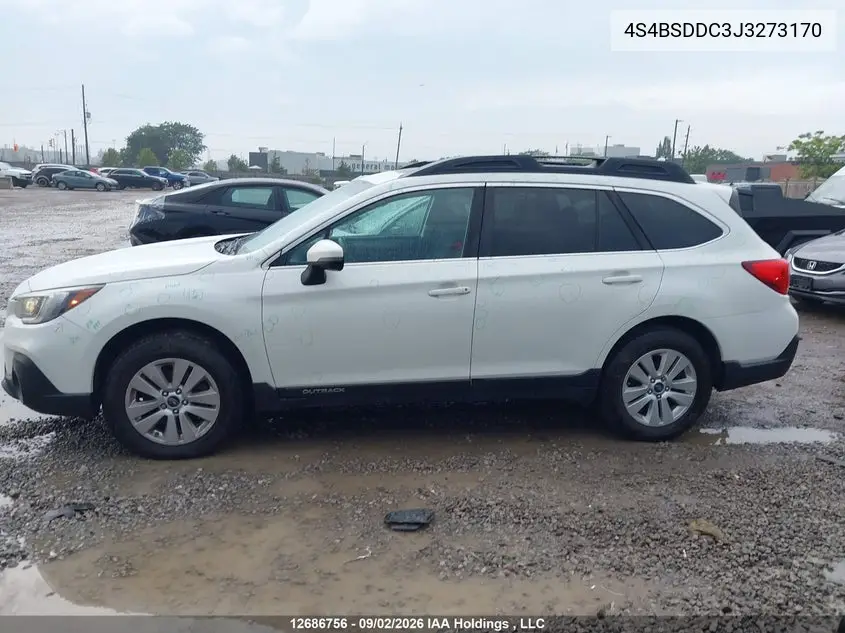 2018 SUBARU OUTBACK VIN 4S4BSDDC3J3273170 — фото 14