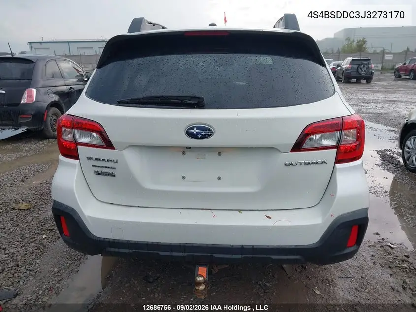 2018 SUBARU OUTBACK VIN 4S4BSDDC3J3273170 — фото 16