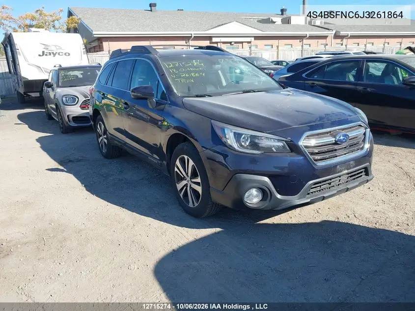SUBARU OUTBACK 2018, VIN 4S4BSFNC6J3261864