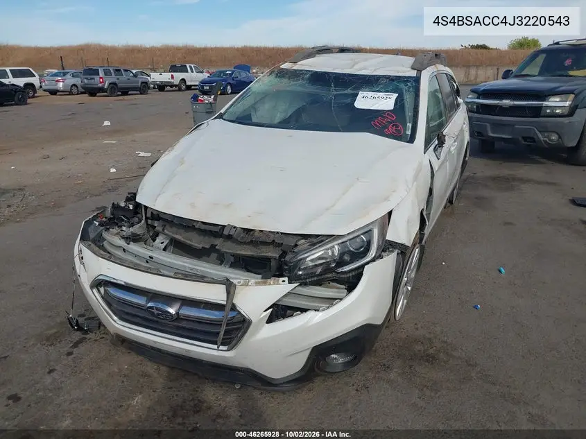 2018 SUBARU OUTBACK VIN 4S4BSACC4J3220543 — фото 2