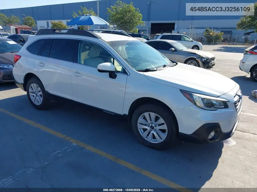 SUBARU OUTBACK 2018, VIN 4S4BSACC3J3256109