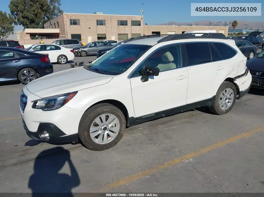 2018 SUBARU OUTBACK VIN 4S4BSACC3J3256109 — фото 2