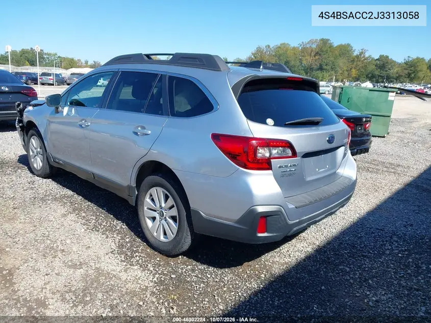 2018 SUBARU OUTBACK VIN 4S4BSACC2J3313058 — фото 3