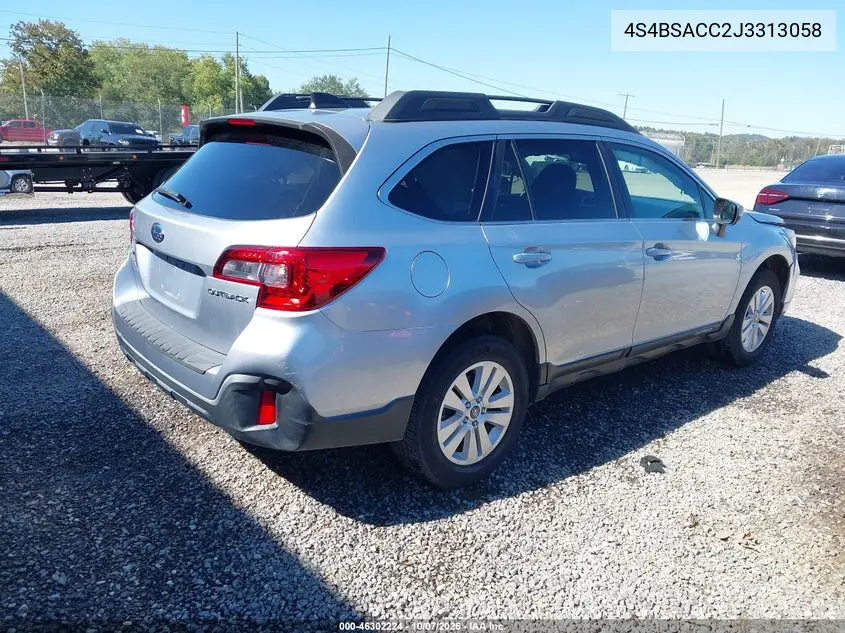2018 SUBARU OUTBACK VIN 4S4BSACC2J3313058 — фото 4