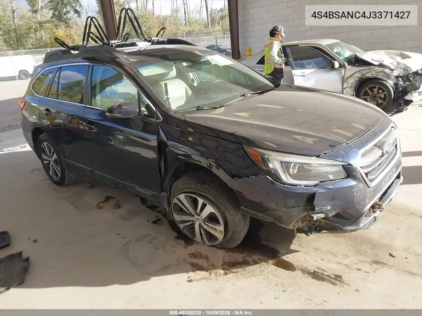 SUBARU OUTBACK 2018, VIN 4S4BSANC4J3371427