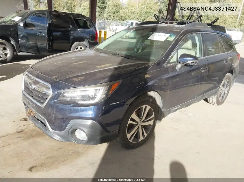 2018 SUBARU OUTBACK VIN 4S4BSANC4J3371427 — фото 2