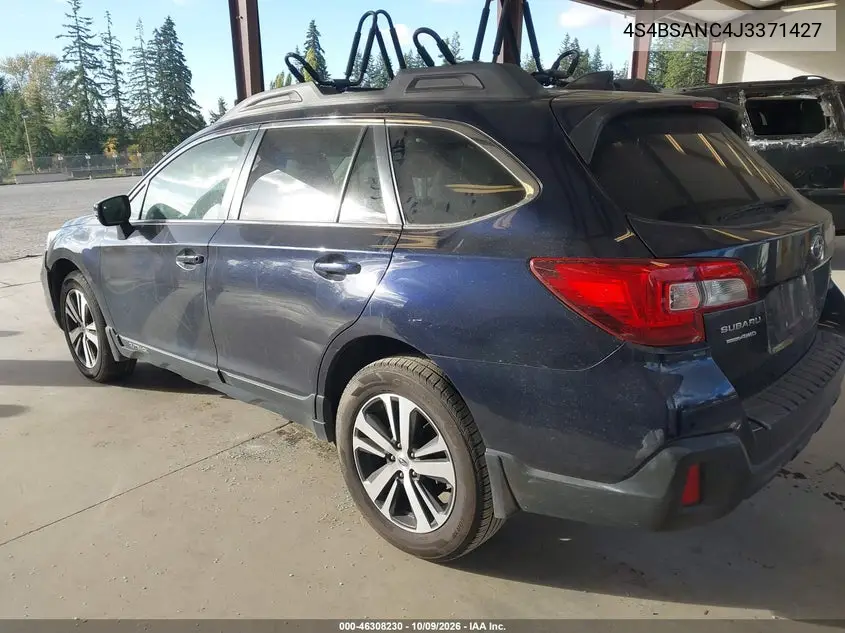 2018 SUBARU OUTBACK VIN 4S4BSANC4J3371427 — фото 3