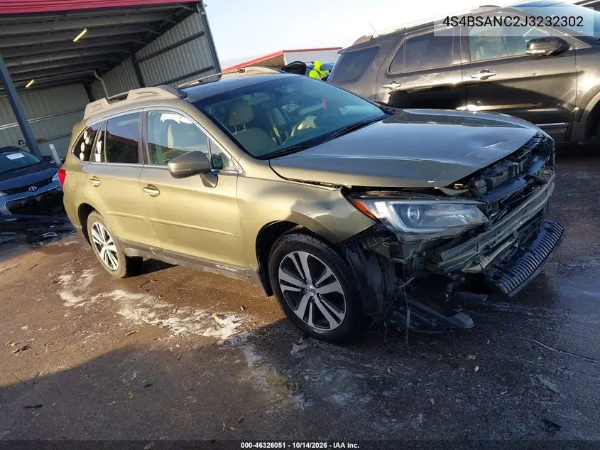 SUBARU OUTBACK 2018, VIN 4S4BSANC2J3232302