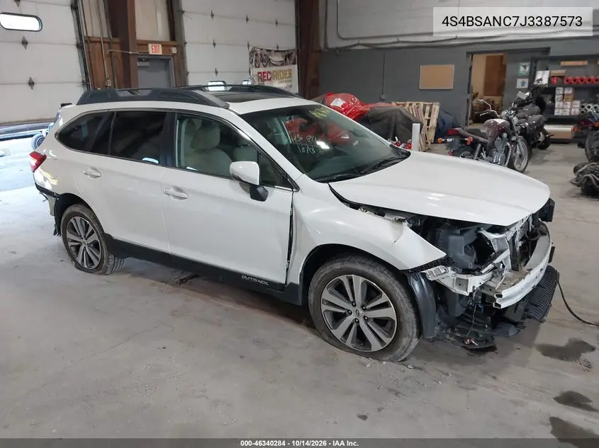 SUBARU OUTBACK 2018, VIN 4S4BSANC7J3387573