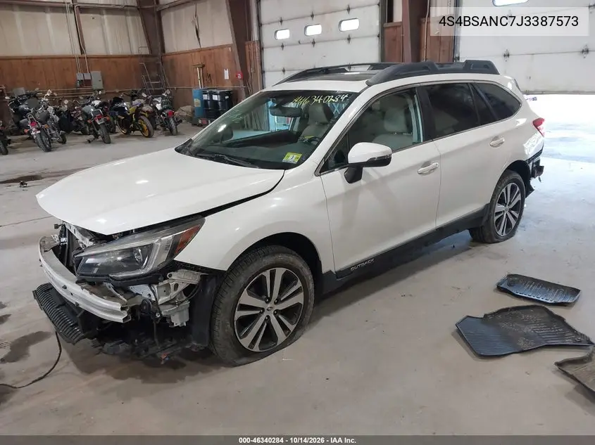 2018 SUBARU OUTBACK VIN 4S4BSANC7J3387573 — фото 2