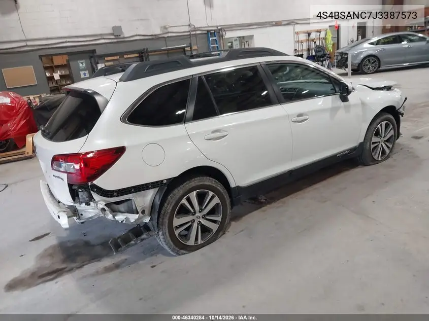 2018 SUBARU OUTBACK VIN 4S4BSANC7J3387573 — фото 4