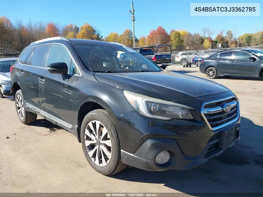 SUBARU OUTBACK 2018, VIN 4S4BSATC3J3362785