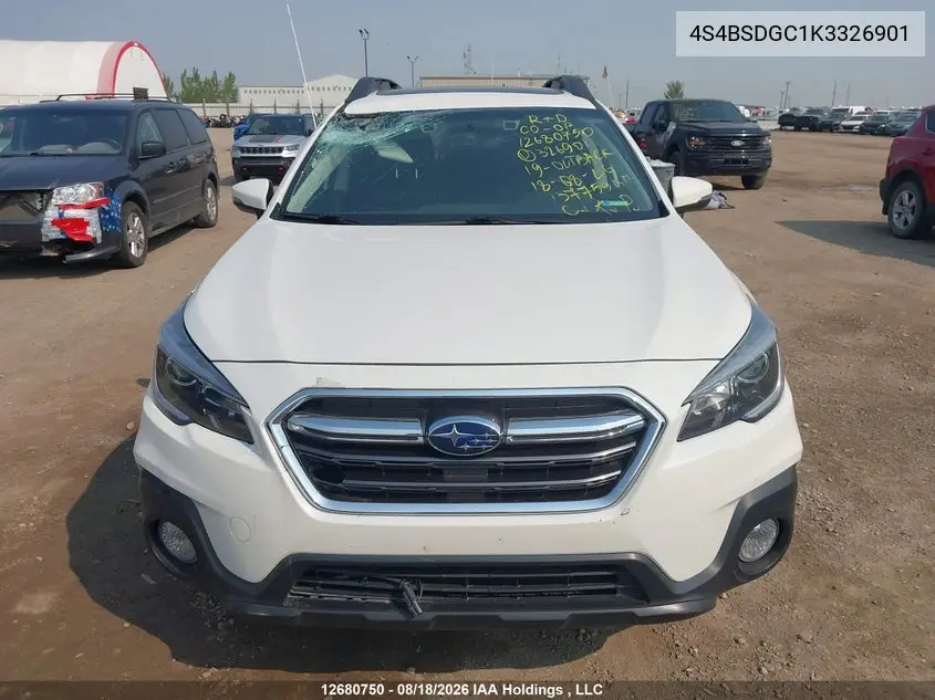 2019 SUBARU OUTBACK VIN 4S4BSDGC1K3326901 — фото 12