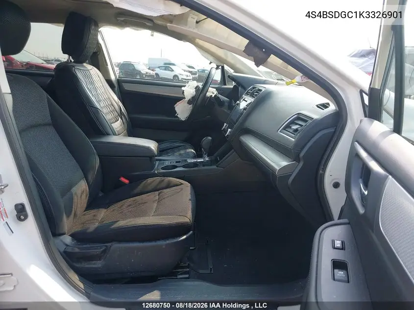 2019 SUBARU OUTBACK VIN 4S4BSDGC1K3326901 — фото 5