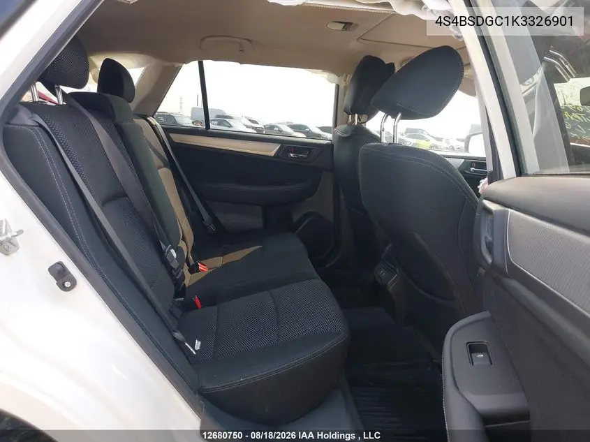 2019 SUBARU OUTBACK VIN 4S4BSDGC1K3326901 — фото 8