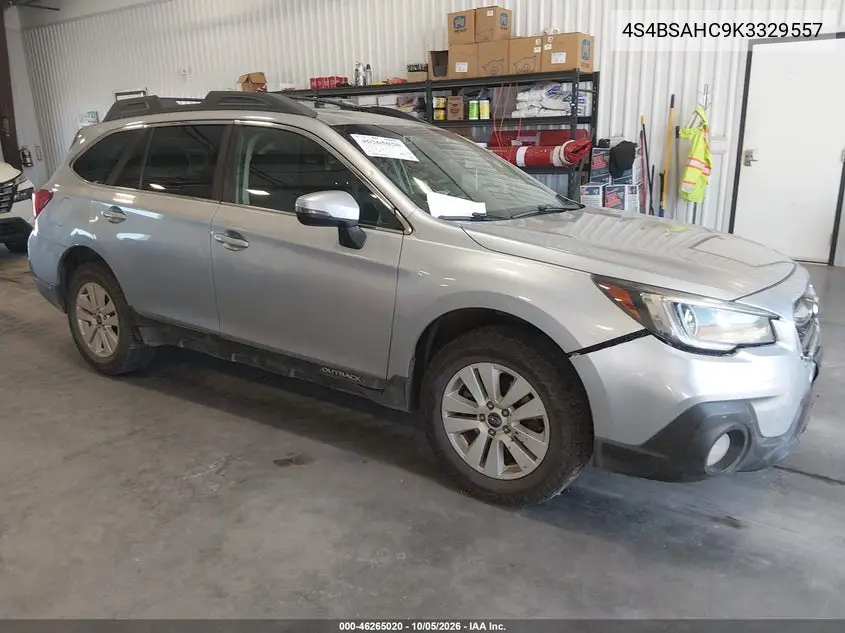 SUBARU OUTBACK 2019, VIN 4S4BSAHC9K3329557