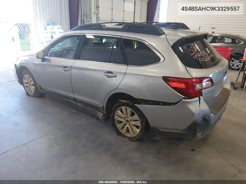 2019 SUBARU OUTBACK VIN 4S4BSAHC9K3329557 — фото 3