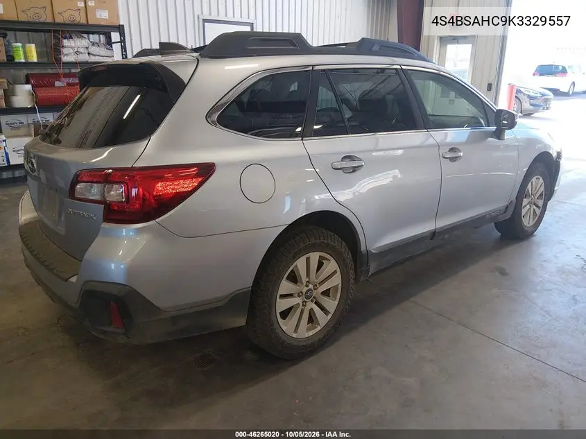 2019 SUBARU OUTBACK VIN 4S4BSAHC9K3329557 — фото 4