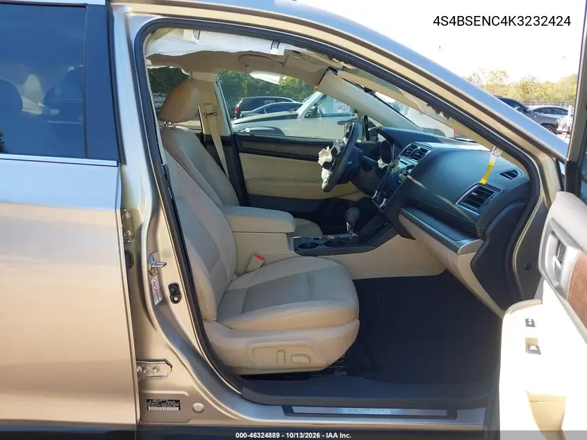 2019 SUBARU OUTBACK VIN 4S4BSENC4K3232424 — фото 5