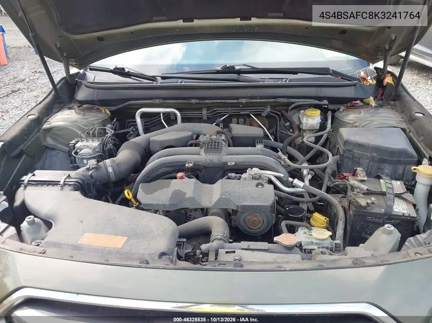 2019 SUBARU OUTBACK VIN 4S4BSAFC8K3241764 — фото 10