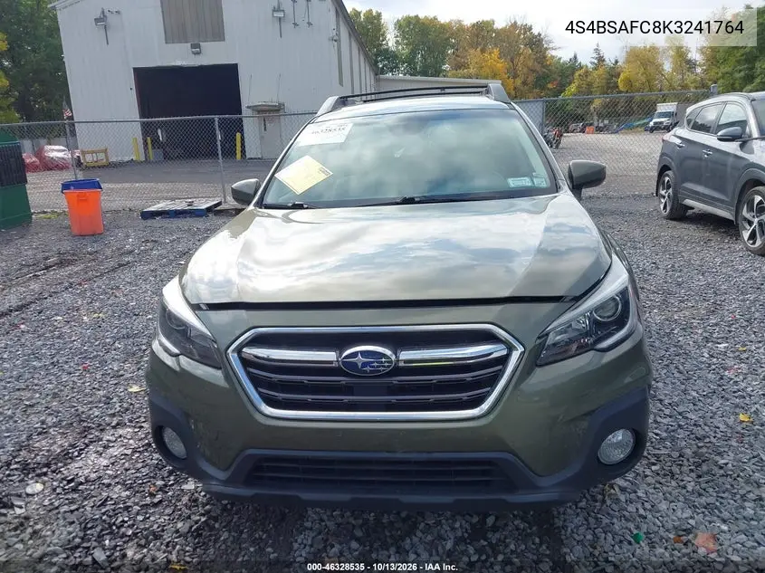 2019 SUBARU OUTBACK VIN 4S4BSAFC8K3241764 — фото 12