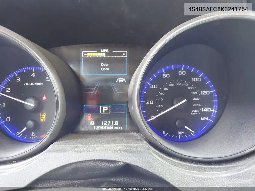 2019 SUBARU OUTBACK VIN 4S4BSAFC8K3241764 — фото 15
