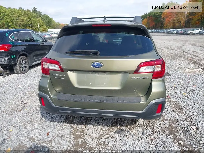 2019 SUBARU OUTBACK VIN 4S4BSAFC8K3241764 — фото 16