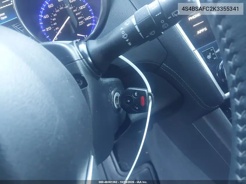 2019 SUBARU OUTBACK VIN 4S4BSAFC2K3355341 — фото 11