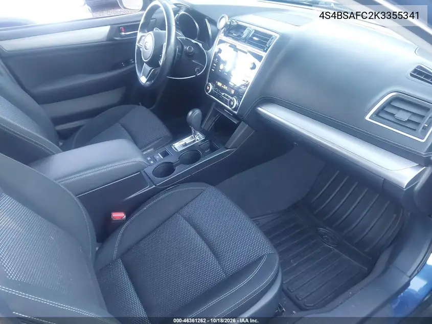 2019 SUBARU OUTBACK VIN 4S4BSAFC2K3355341 — фото 5