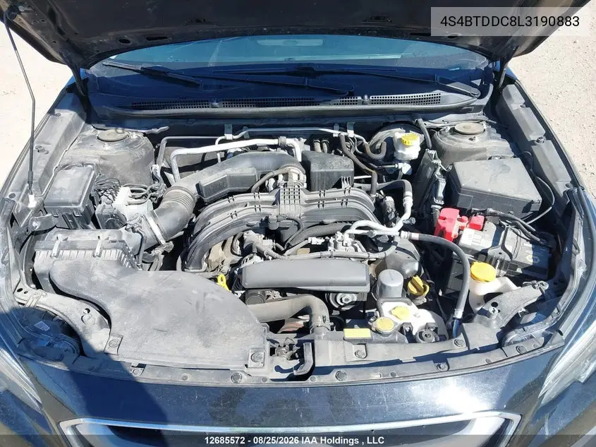 2020 SUBARU OUTBACK VIN 4S4BTDDC8L3190883 — фото 10