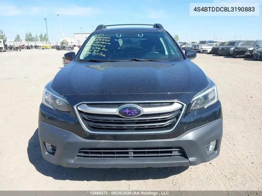 2020 SUBARU OUTBACK VIN 4S4BTDDC8L3190883 — фото 12