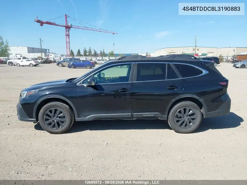 2020 SUBARU OUTBACK VIN 4S4BTDDC8L3190883 — фото 14