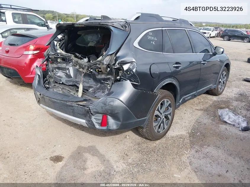 2020 SUBARU OUTBACK VIN 4S4BTGPD5L3223926 — фото 4