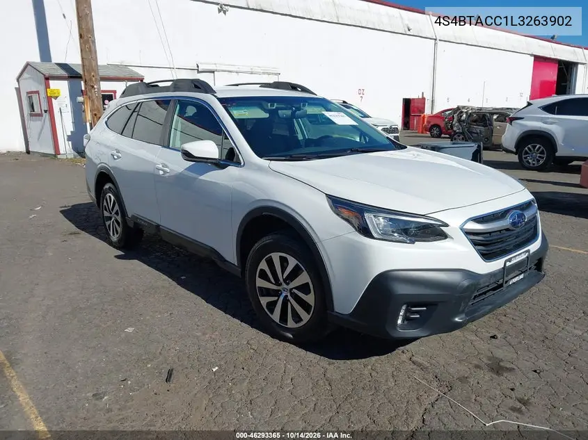 SUBARU OUTBACK 2020, VIN 4S4BTACC1L3263902
