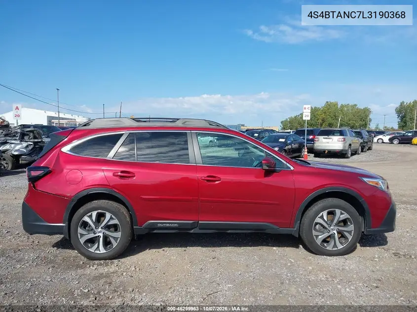 2020 SUBARU OUTBACK VIN 4S4BTANC7L3190368 — фото 13