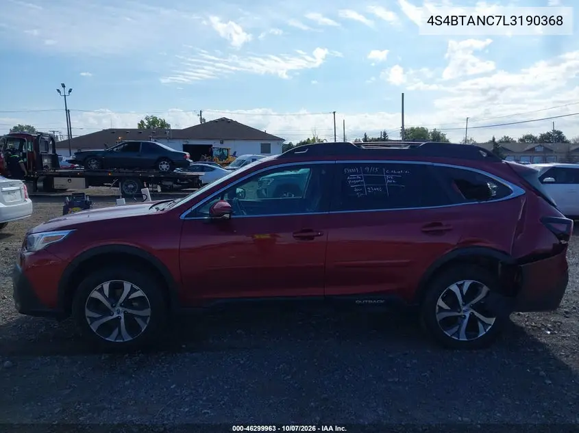 2020 SUBARU OUTBACK VIN 4S4BTANC7L3190368 — фото 14