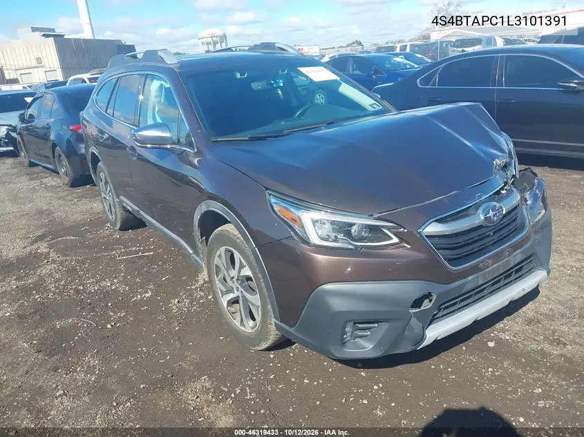 SUBARU OUTBACK 2020, VIN 4S4BTAPC1L3101391