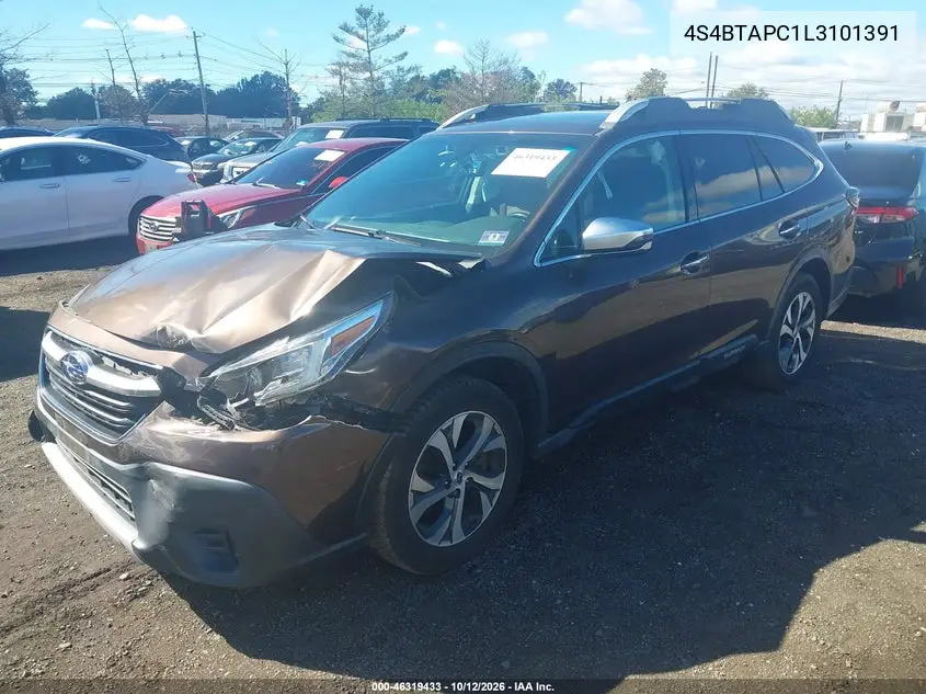 2020 SUBARU OUTBACK VIN 4S4BTAPC1L3101391 — фото 2