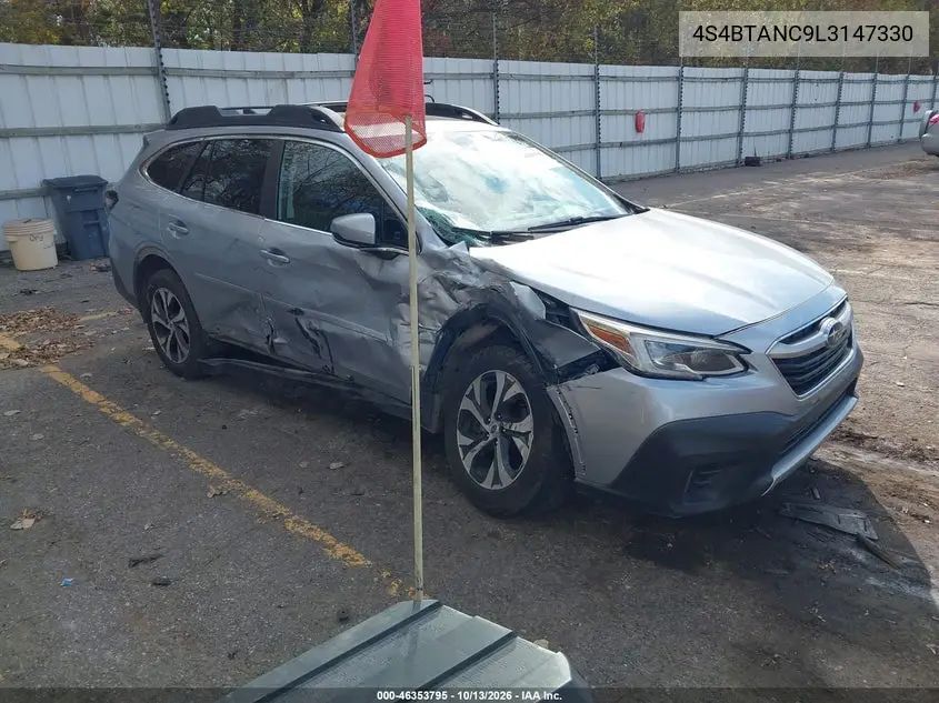 SUBARU OUTBACK 2020, VIN 4S4BTANC9L3147330