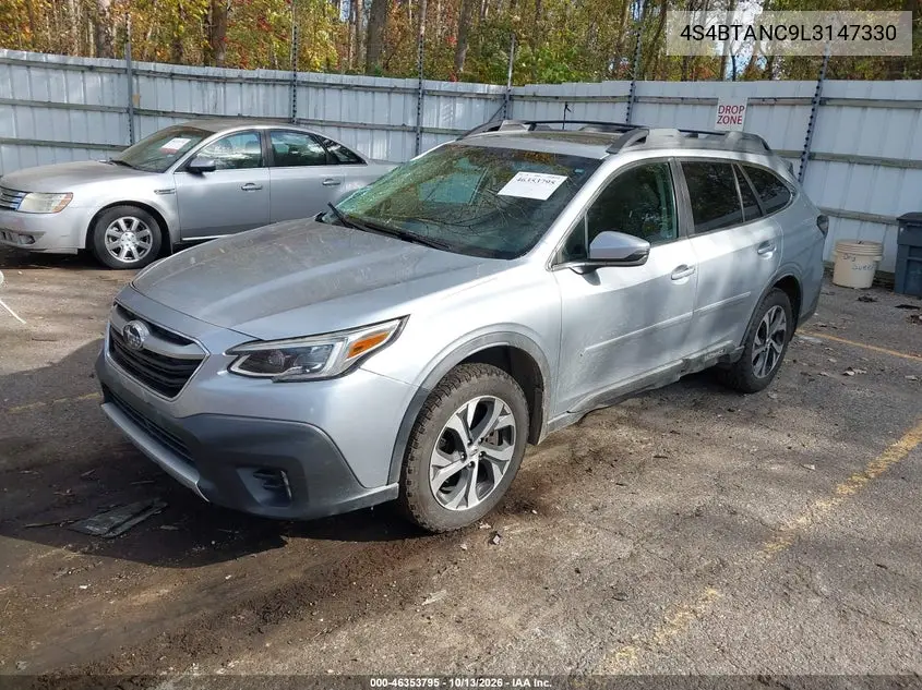 2020 SUBARU OUTBACK VIN 4S4BTANC9L3147330 — фото 2