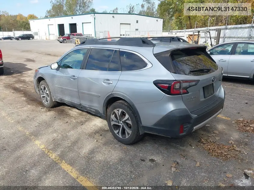2020 SUBARU OUTBACK VIN 4S4BTANC9L3147330 — фото 3