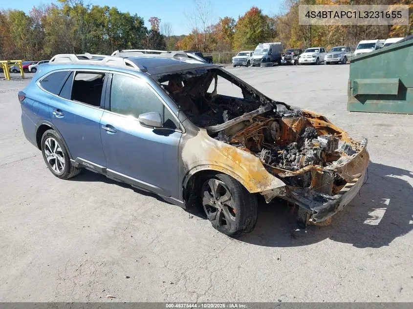 SUBARU OUTBACK 2020, VIN 4S4BTAPC1L3231655