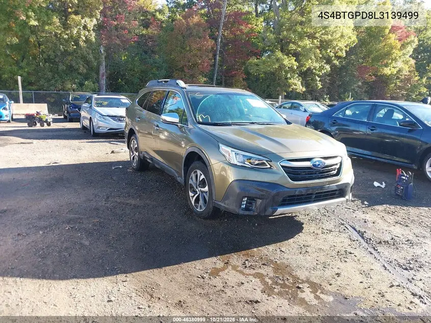 SUBARU OUTBACK 2020, VIN 4S4BTGPD8L3139499